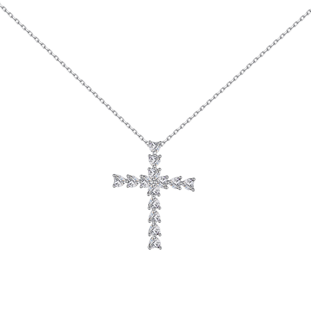 Emunah Kreuz-Herz Halskette - Geonea