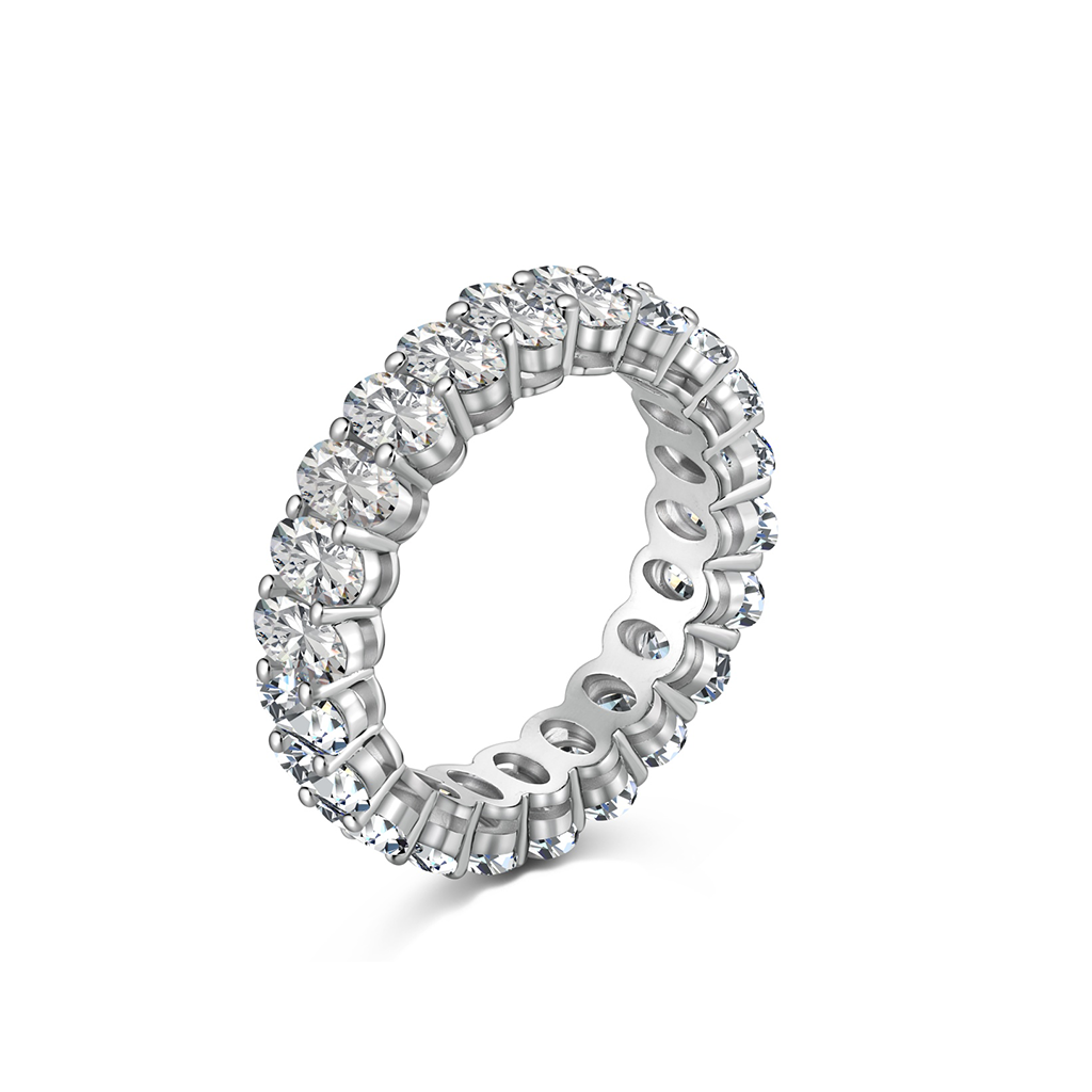 Zibiah Ring mit Baguette-Zirconia - Geonea