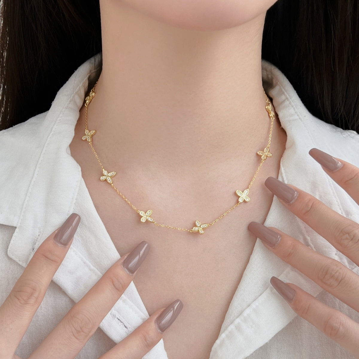 Avital Schmetterling Halskette - Geonea