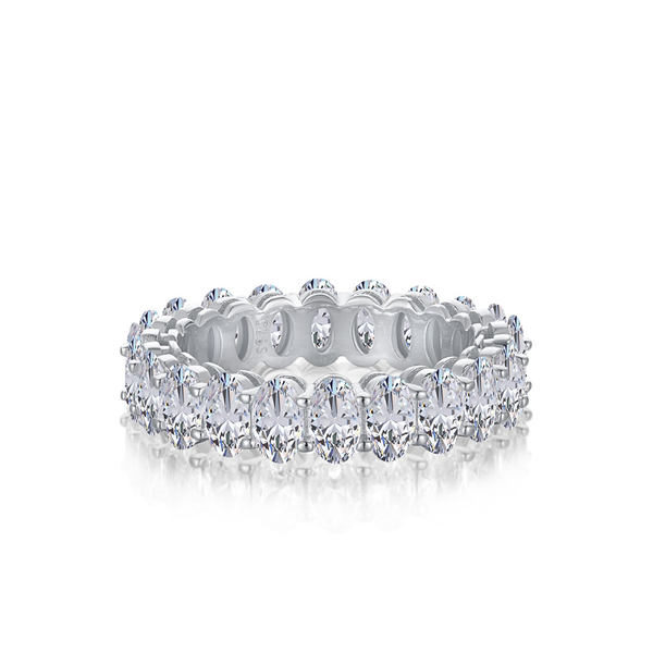 Zibiah Ring mit Baguette-Zirconia - Geonea