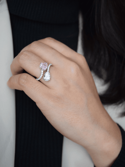 Hepzibah Herzring mit Zirkonia - Geonea