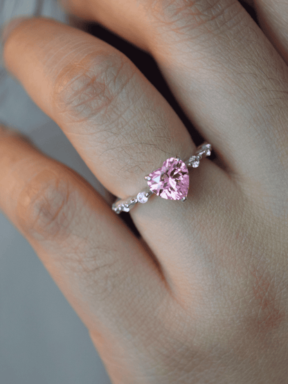 Nerissah Herzring mit Herz-Zirkonia - Geonea