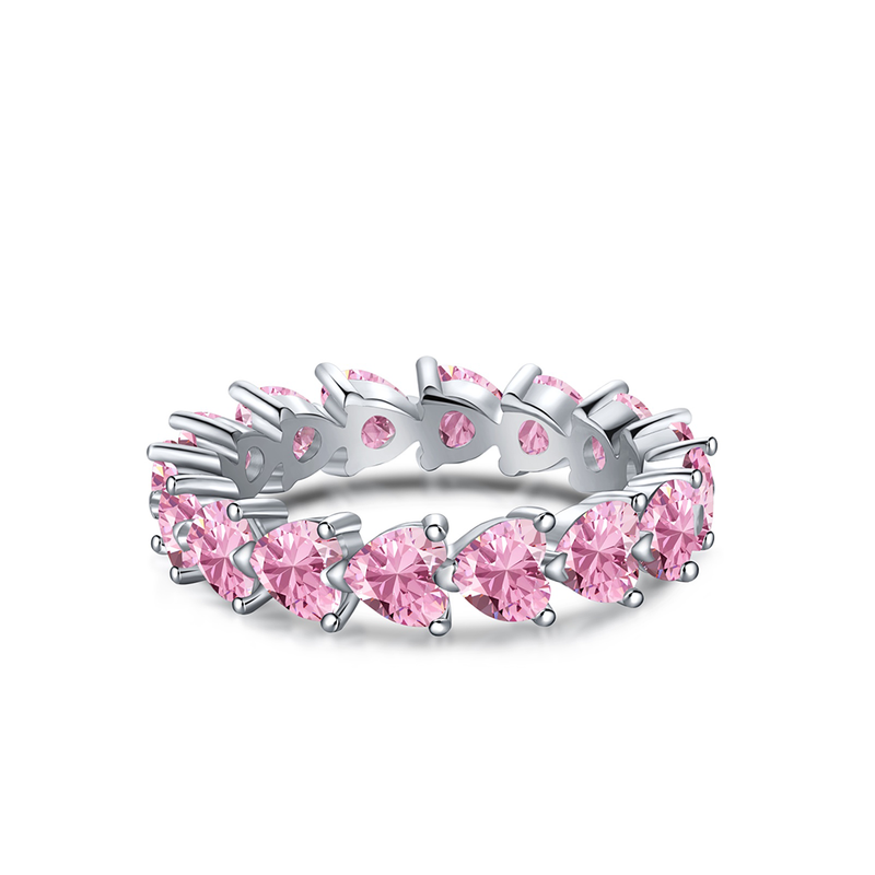 Keziah Pink Heart-Shaped Ring