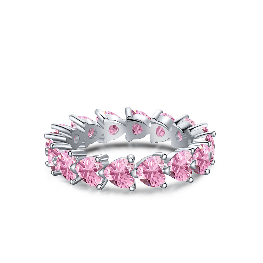 Keziah Pink Heart-Shaped Ring