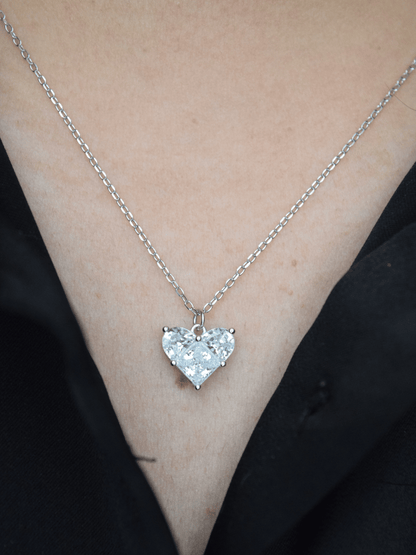 Micaiah herzförmige Zirkonia Halskette - Geonea
