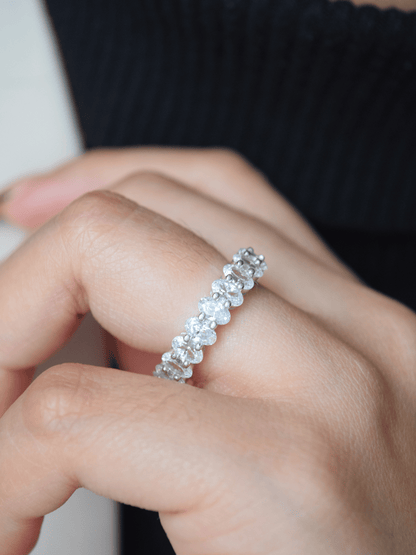 Zibiah Ring mit Baguette-Zirconia - Geonea