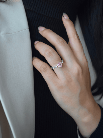 Nerissah Herzring mit Herz-Zirkonia - Geonea