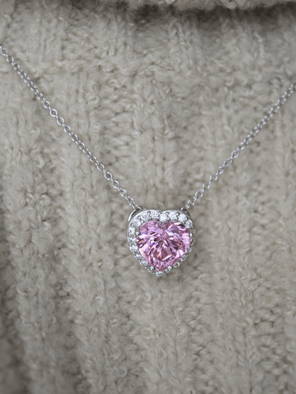 Leah Herz Zirkonia Halskette - Geonea