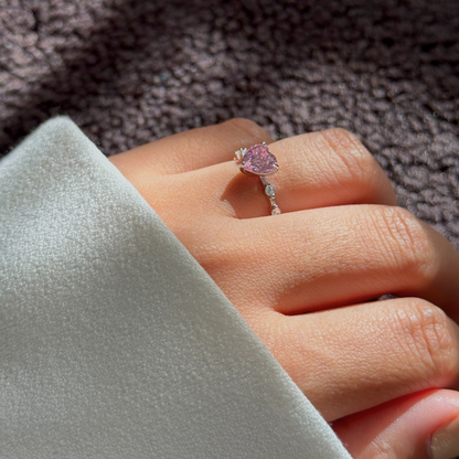 Nerissah Herzring mit Herz-Zirkonia - Geonea
