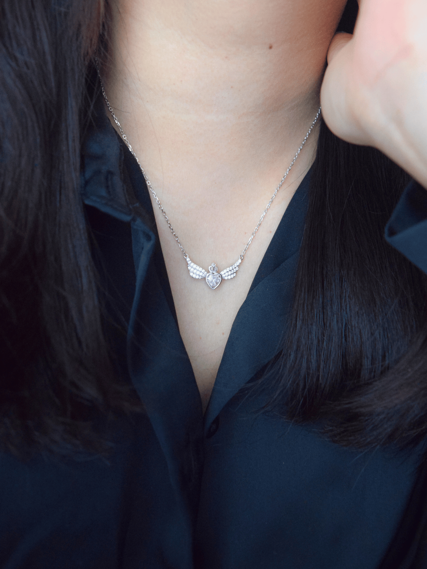 Hodiah Engelsflügel Halskette - Geonea