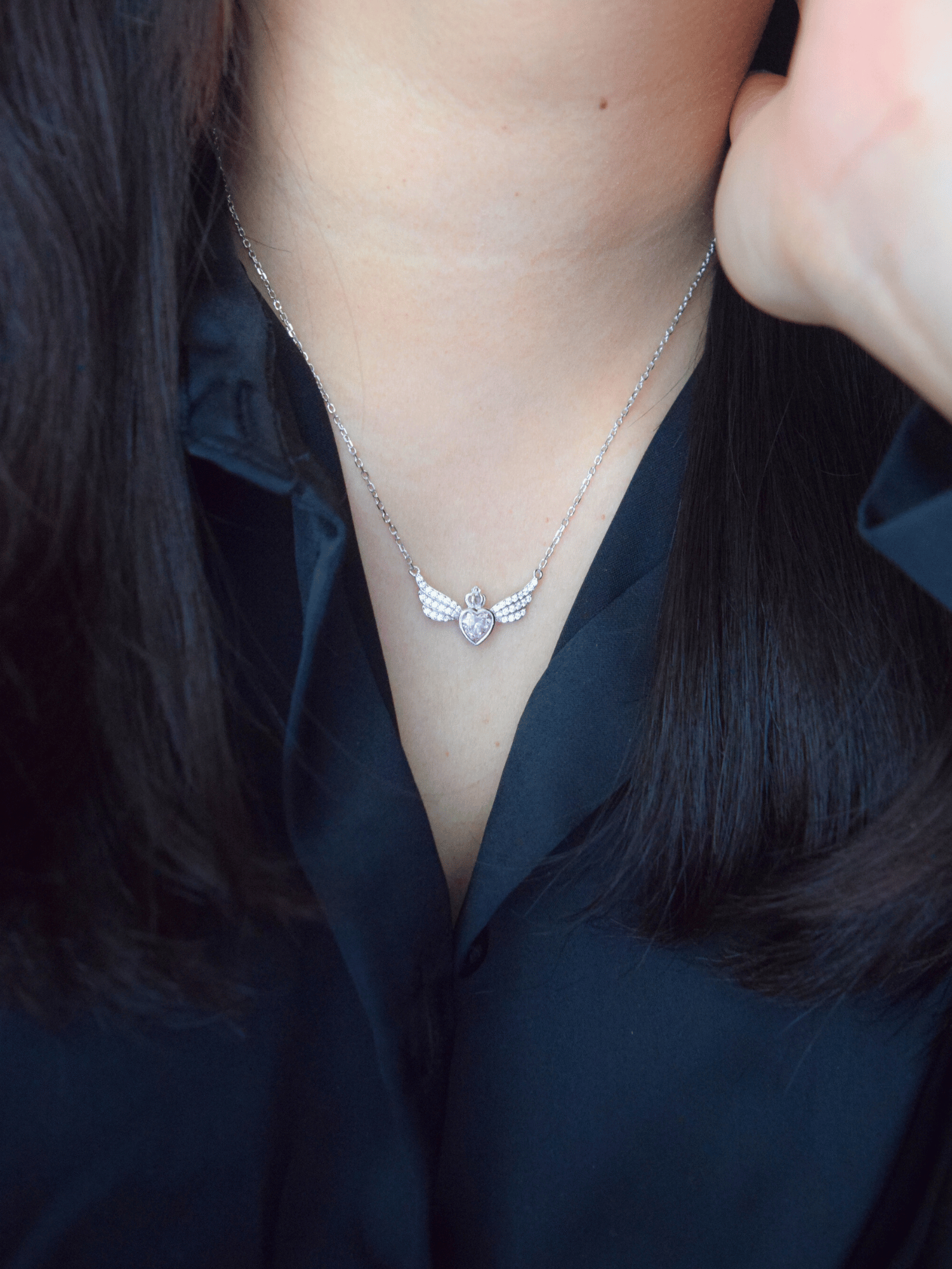 Hodiah Engelsflügel Halskette - Geonea