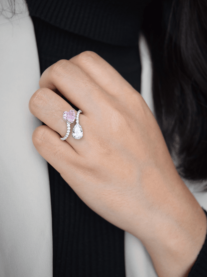 Hepzibah Herzring mit Zirkonia - Geonea