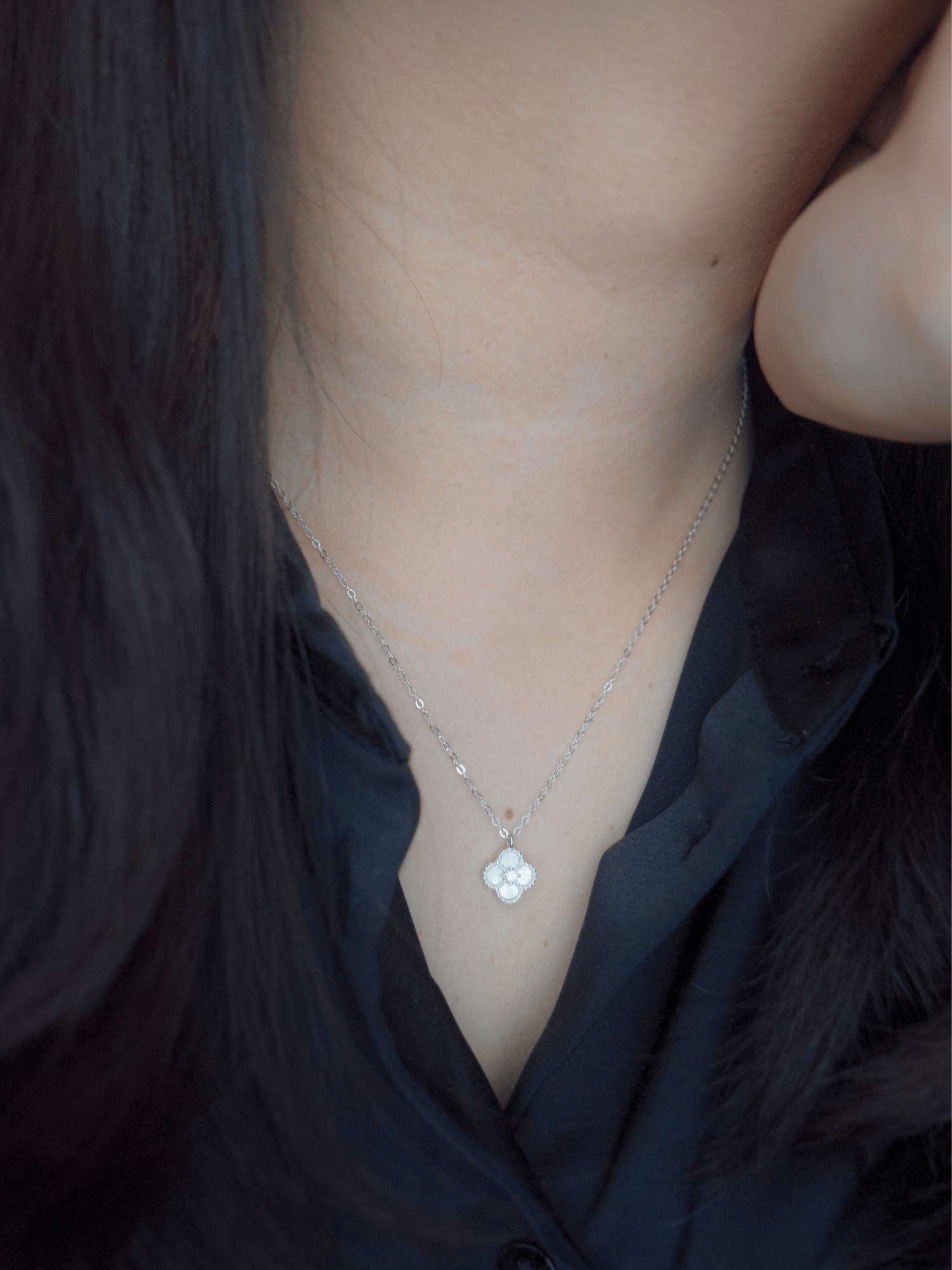 Calah Kleeblatt-Halskette - Geonea