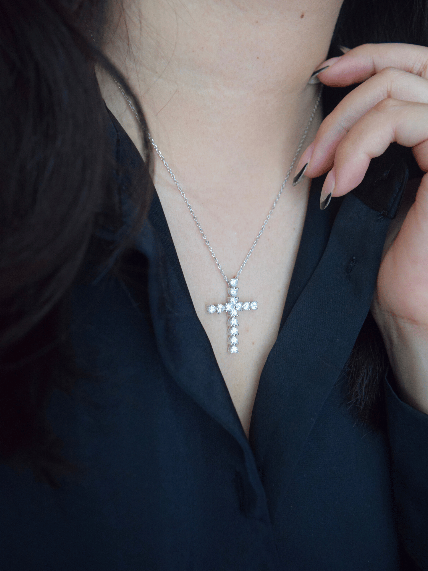 Emunah Kreuz-Herz Halskette - Geonea