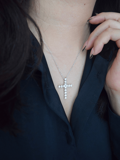 Emunah Kreuz-Herz Halskette - Geonea