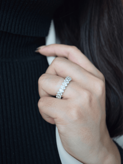 Zibiah Ring mit Baguette-Zirconia - Geonea