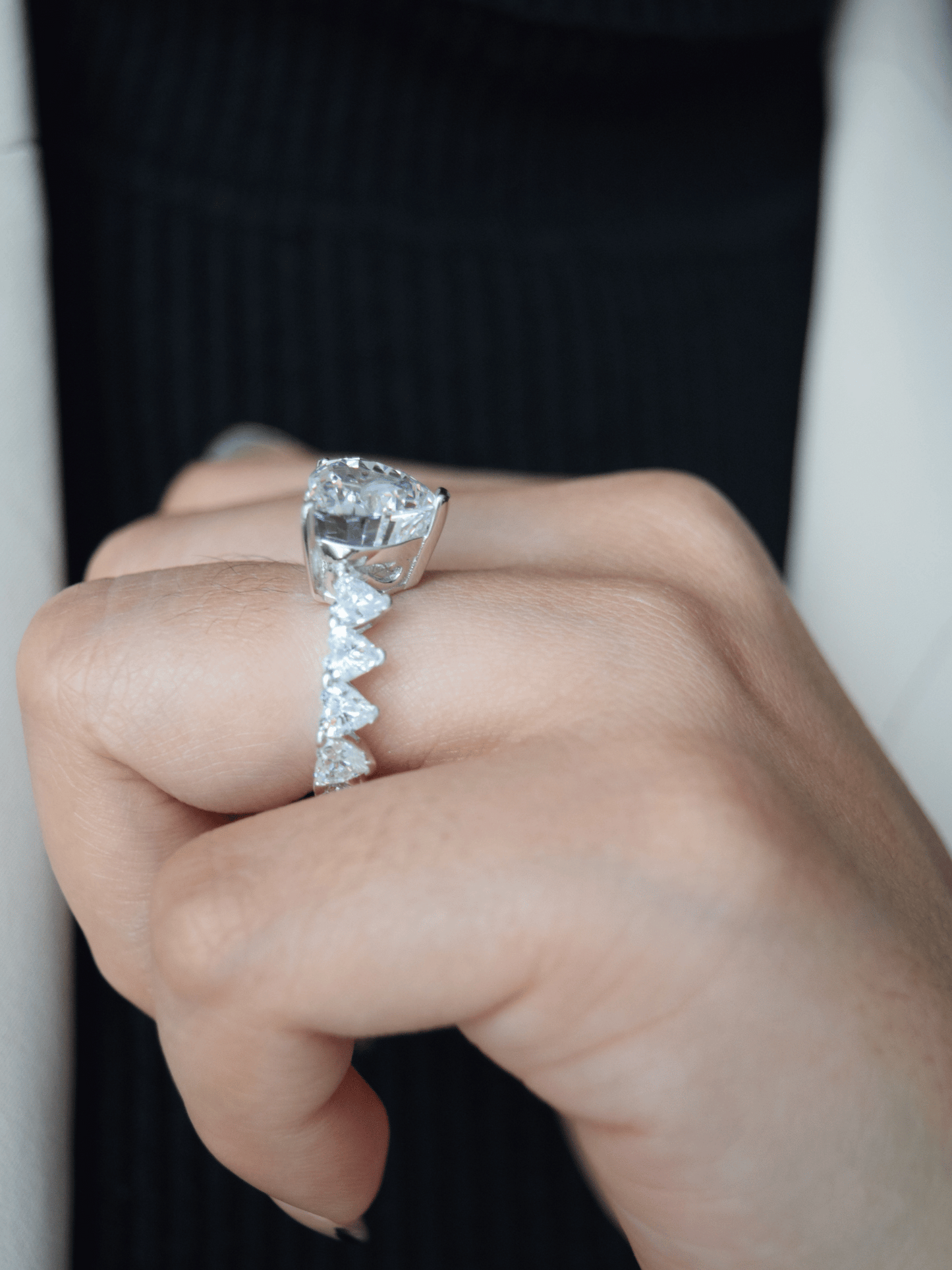 Damaris Herz Verlobungsring - Geonea