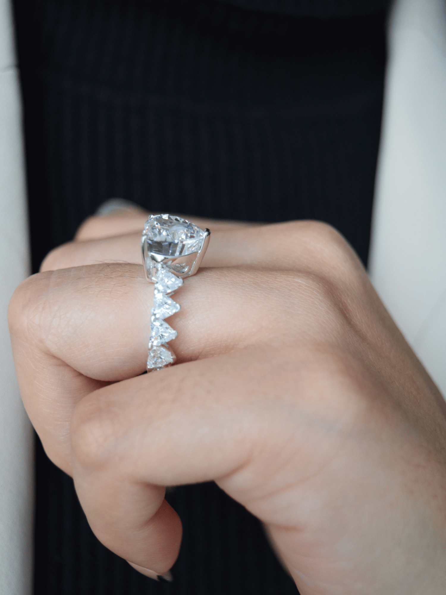 Damaris Herz Verlobungsring - Geonea