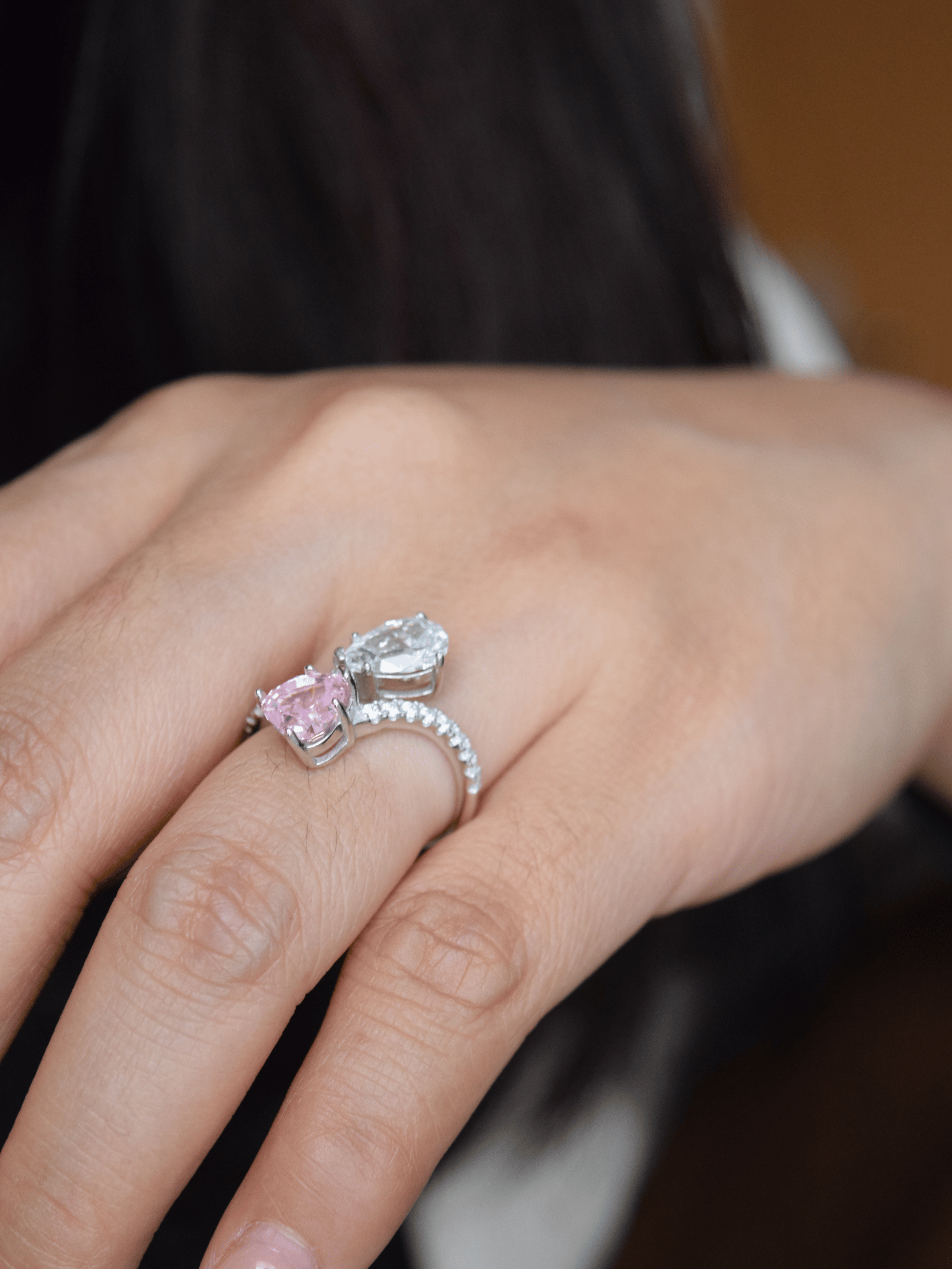 Hepzibah Herzring mit Zirkonia - Geonea