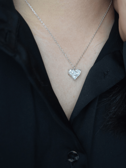 Micaiah herzförmige Zirkonia Halskette - Geonea