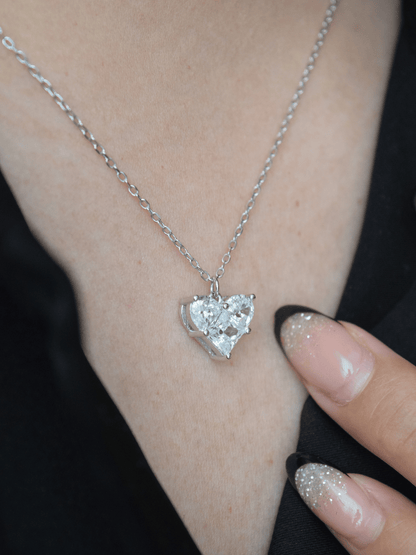 Micaiah herzförmige Zirkonia Halskette - Geonea