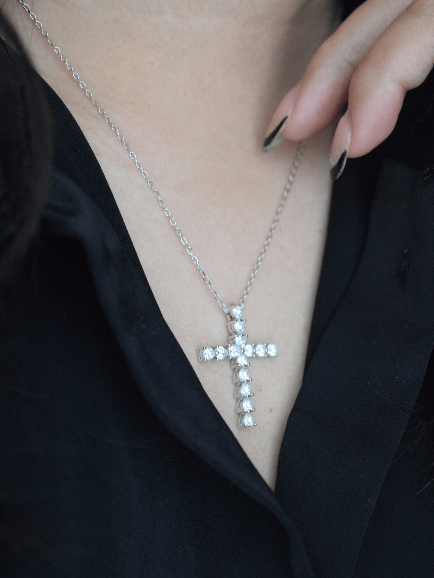 Emunah Kreuz-Herz Halskette - Geonea