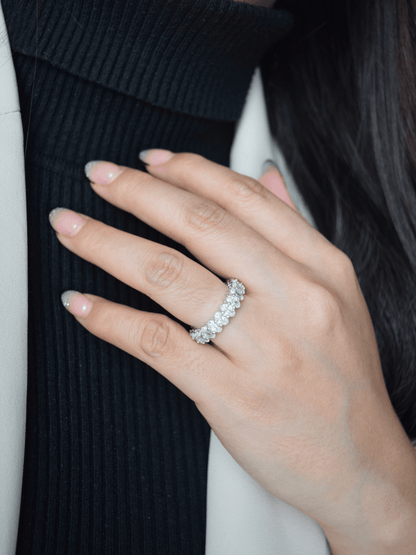 Zibiah Ring mit Baguette-Zirconia - Geonea