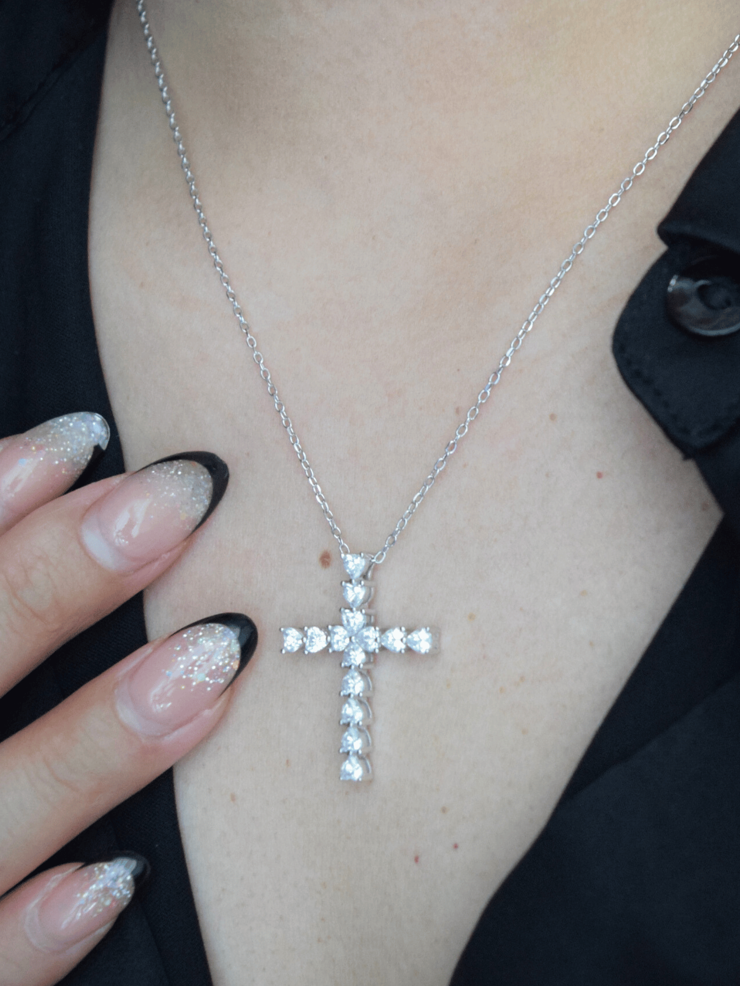 Emunah Kreuz-Herz Halskette - Geonea