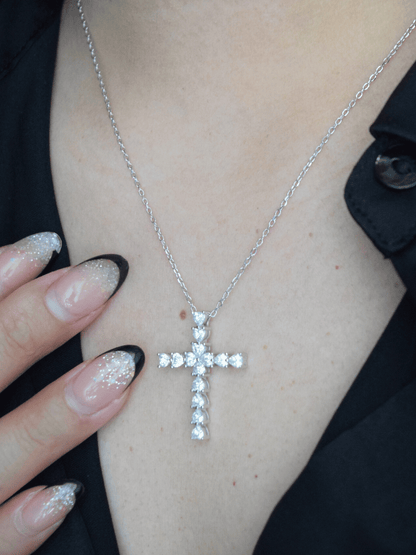 Emunah Kreuz-Herz Halskette - Geonea