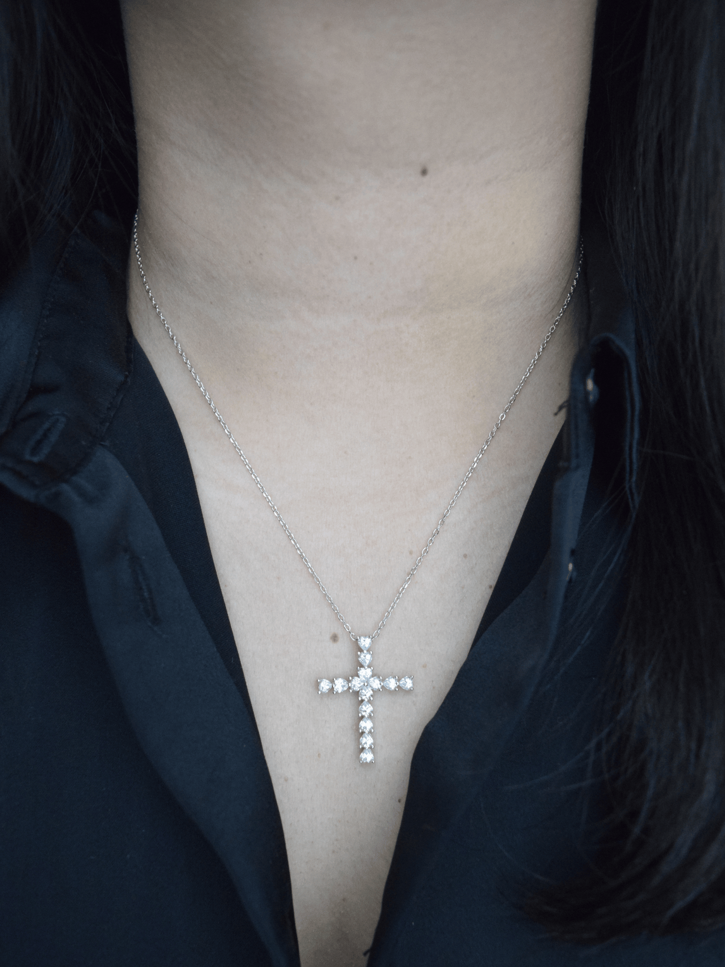 Emunah Kreuz-Herz Halskette - Geonea