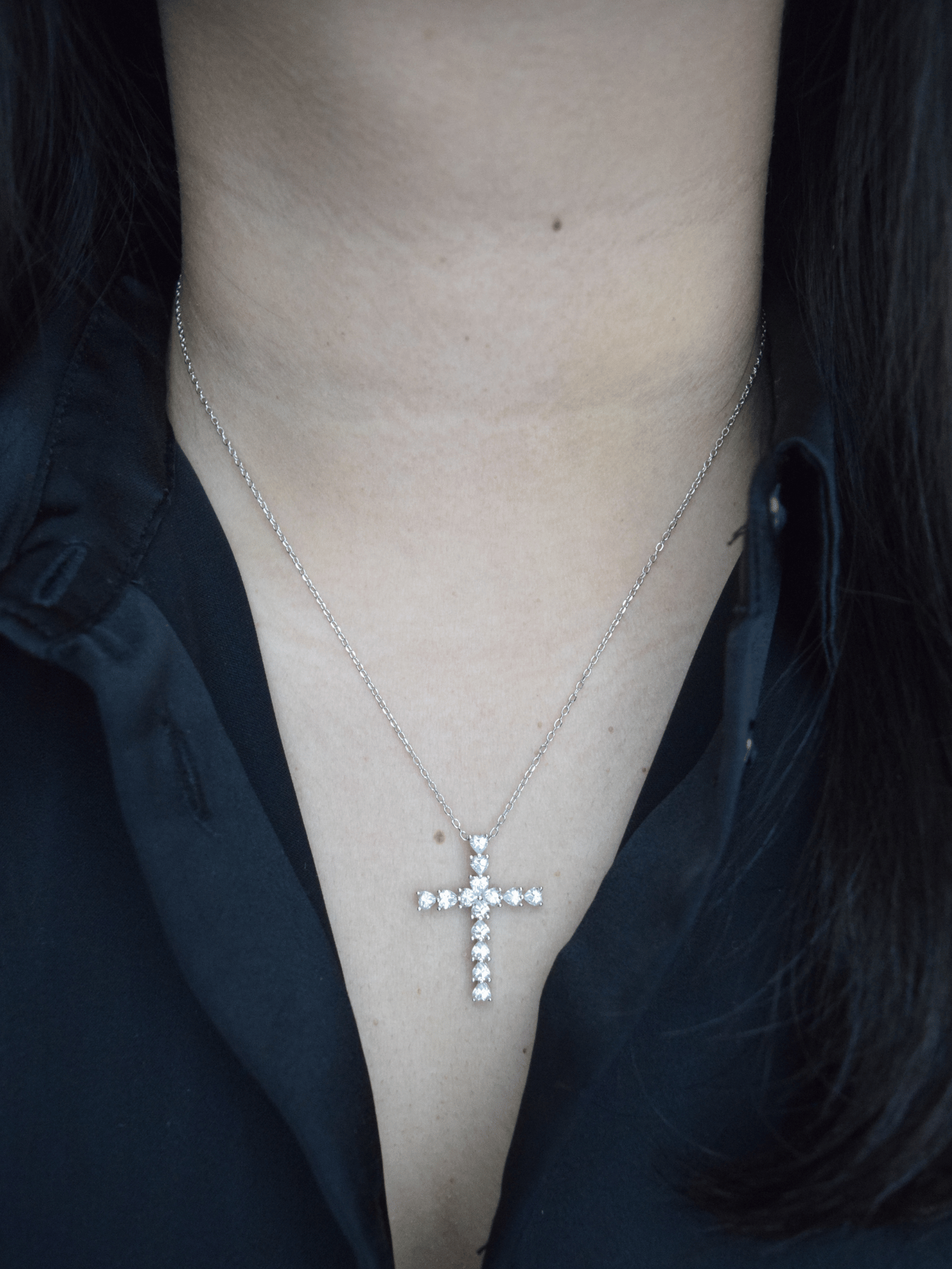 Emunah Kreuz-Herz Halskette - Geonea