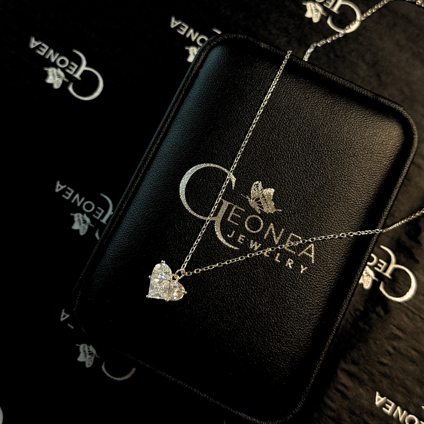 Micaiah herzförmige Zirkonia Halskette - Geonea