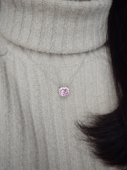 Leah Herz Zirkonia Halskette - Geonea