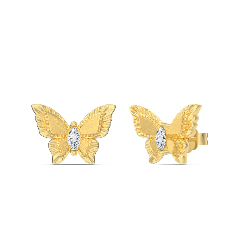Madonna Butterfly Stud Earrings