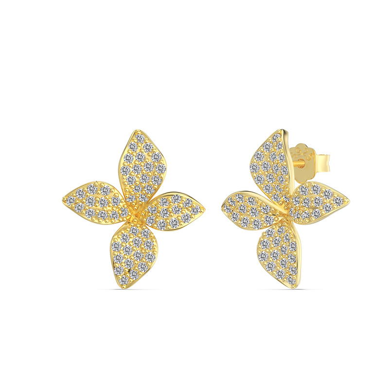 Moriah Flower Stud Earrings