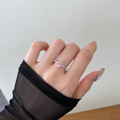 Nerissah Herzring mit Herz-Zirkonia - Geonea