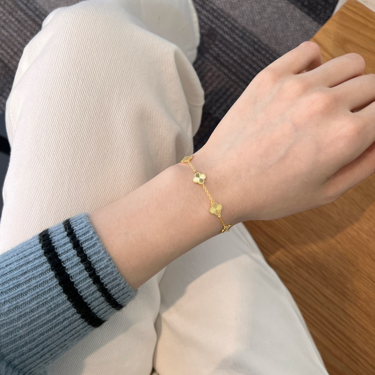 Kleeblatt Armband Gold – Armband mit Kleeblatt Schmuck