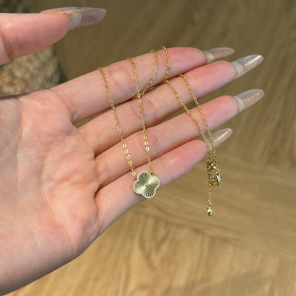 Kleeblatt Halskette -Rinah Gold