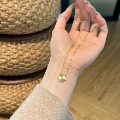 Kleeblatt Halskette -Rinah Gold