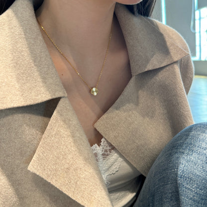 Kleeblatt Halskette -Rinah Gold