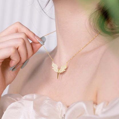 Engelsflügel Kette Connie - Gold