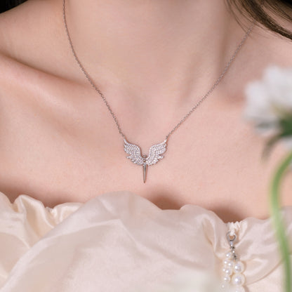 Engelsflügel Kette Connie -Silber