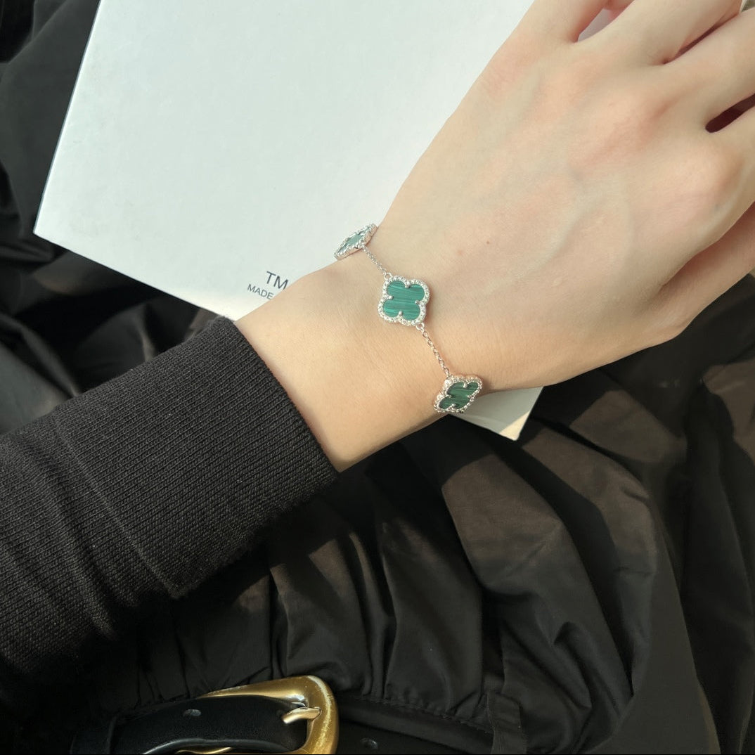 Kleeblatt Armband – Eve Silber