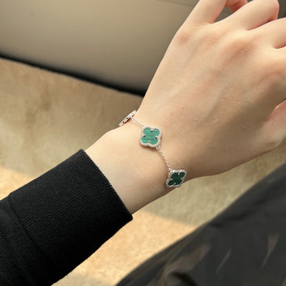 Kleeblatt Armband – Eve Silber