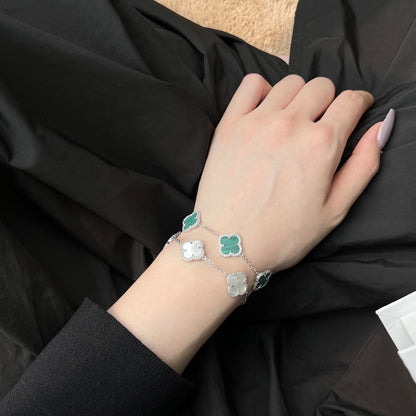 Kleeblatt Armband – Eve Silber