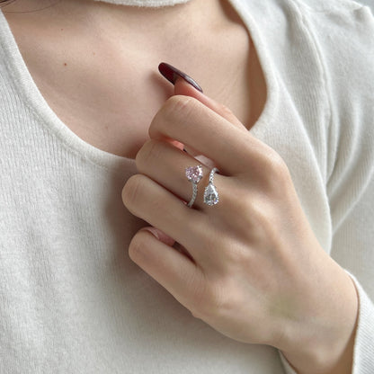 Hepzibah Herzring mit Zirkonia - Geonea