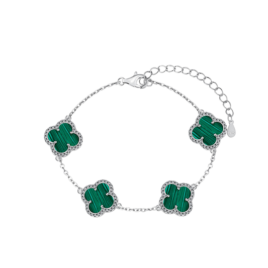 Kleeblatt Armband – Eve Silber