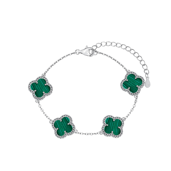 Kleeblatt Armband – Eve Silber